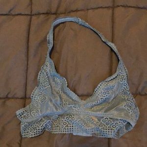 Light blue aerie halter bralette